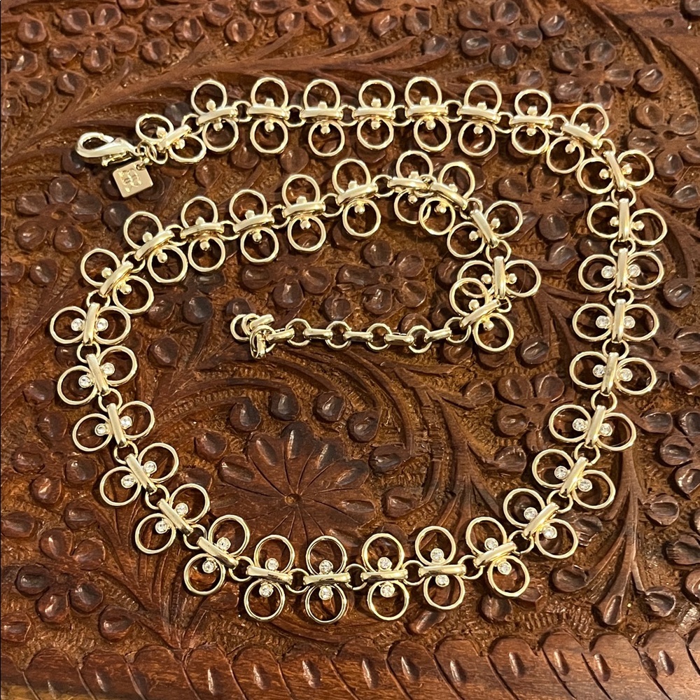 Banana Republic Gold Floral Necklace